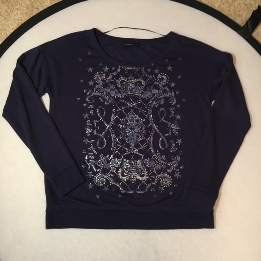 Rock & Republic Women's Top Sweater Long Sleeve L